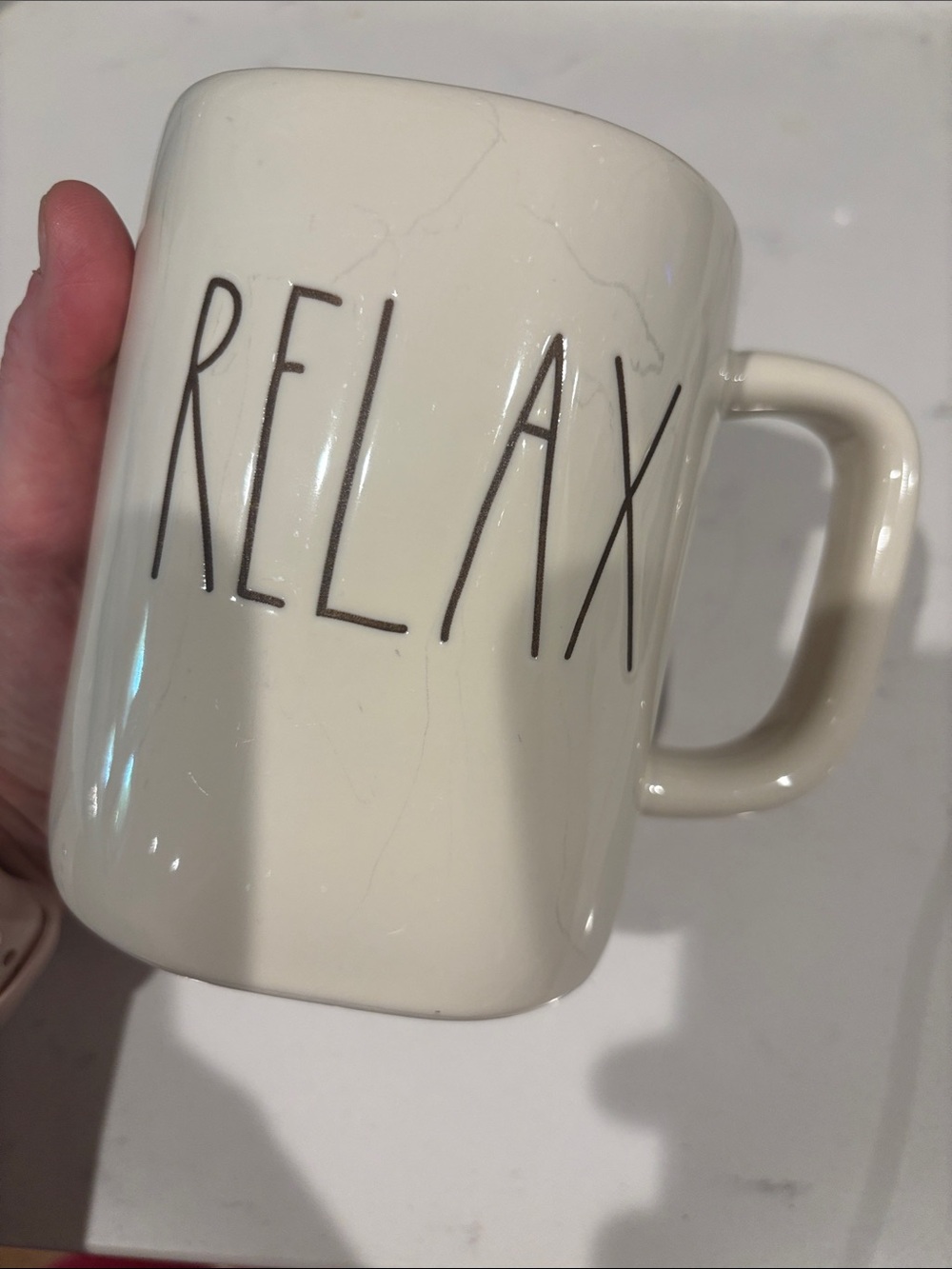 Rae Dunn “RELAX” Ceramic Mug